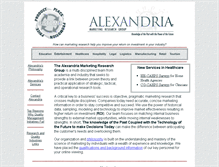Tablet Screenshot of alexandriamarketing.com